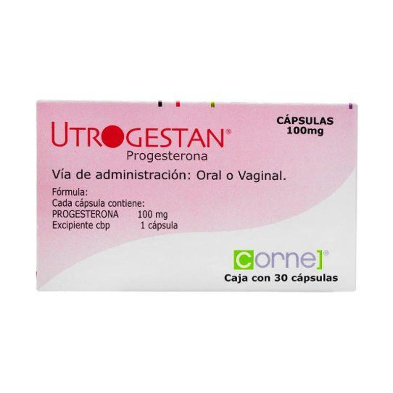 Utrogestan 100 Mg Con 30 Oral / Vag Capsulas