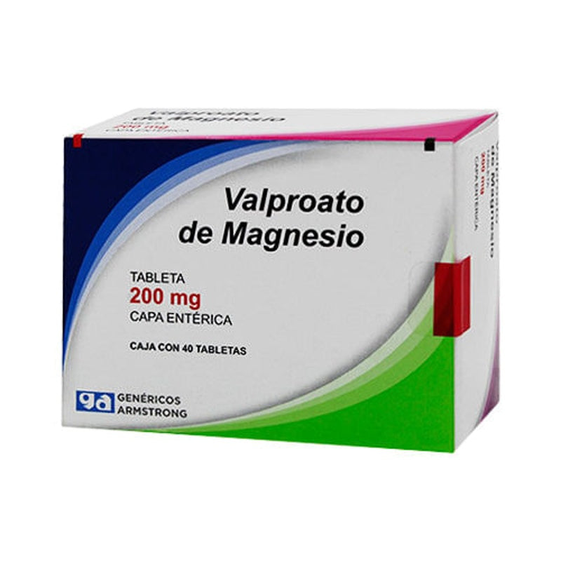Valproato De Magnesio 200 Mg Con 40 Tabletas Armstrong