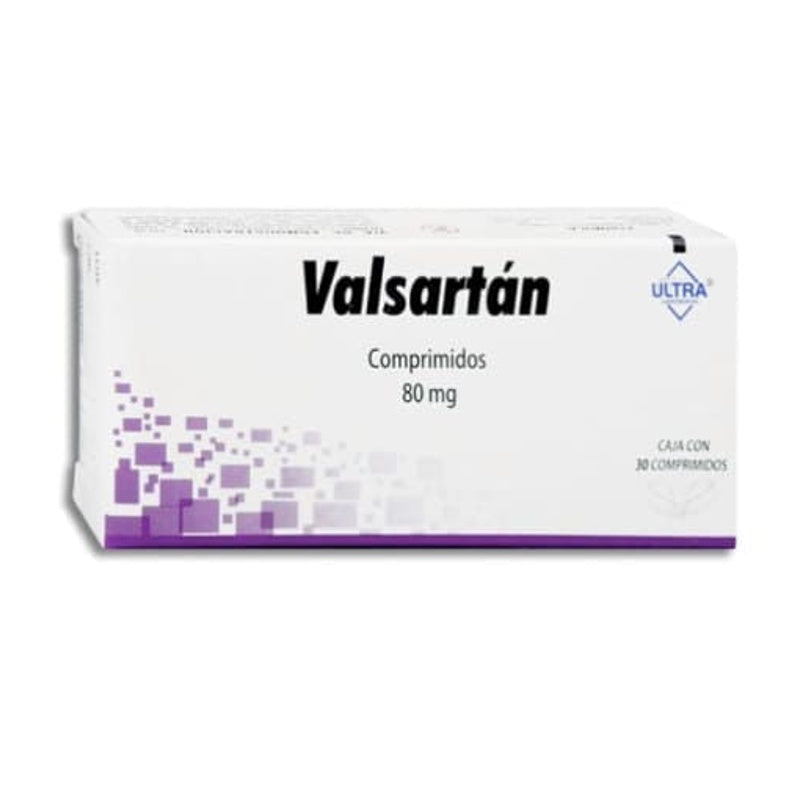 Valsartan 80 Mg Con 30 Comprimidos Ultra 7502216797369