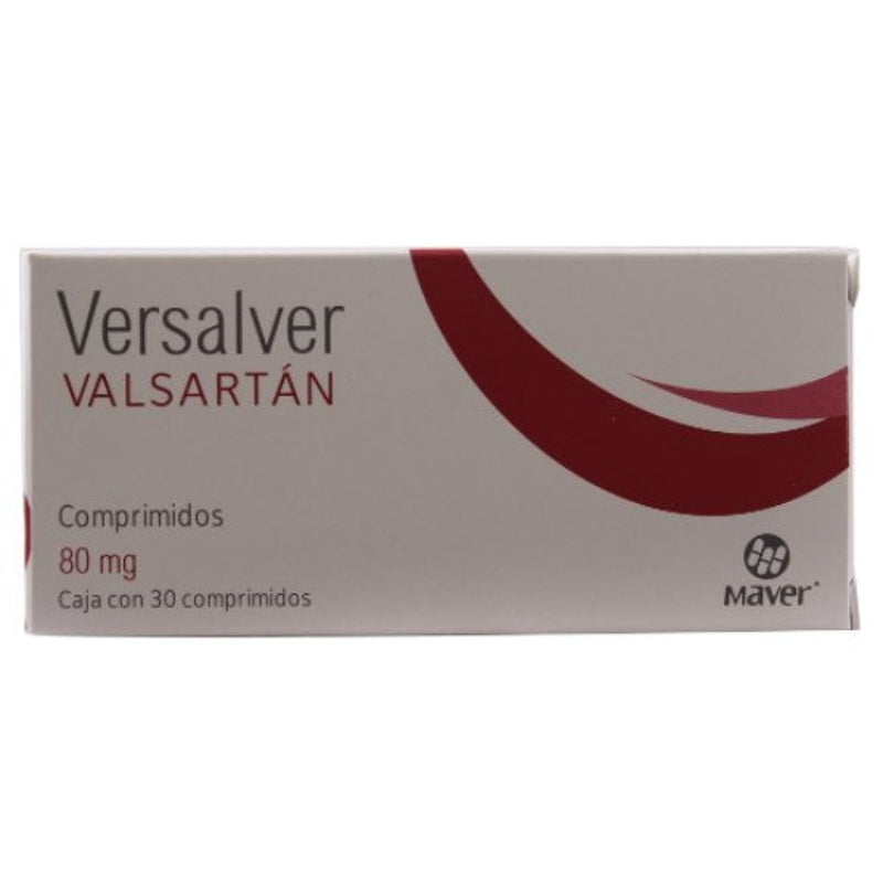 Valsartan 80 Mg Con 30 Tabletas Versalver