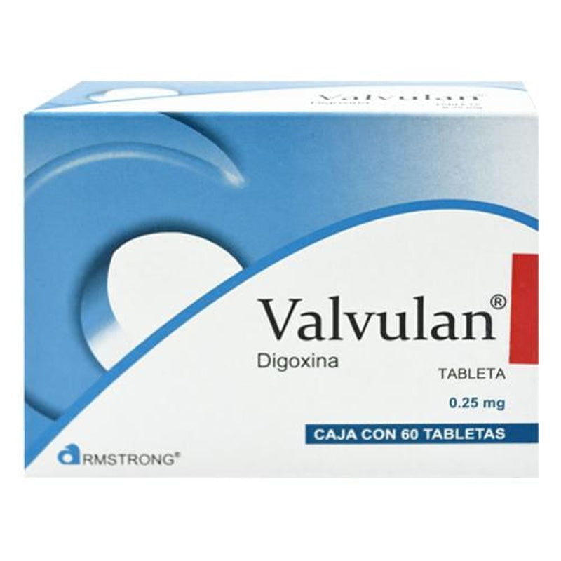 Valvulan 0.25 Mg Con 60 Tabletas