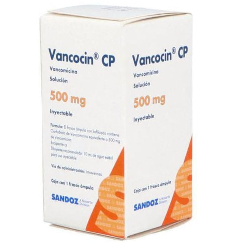 Vancocin Cp 500 Mg Iv Frasco ímpula