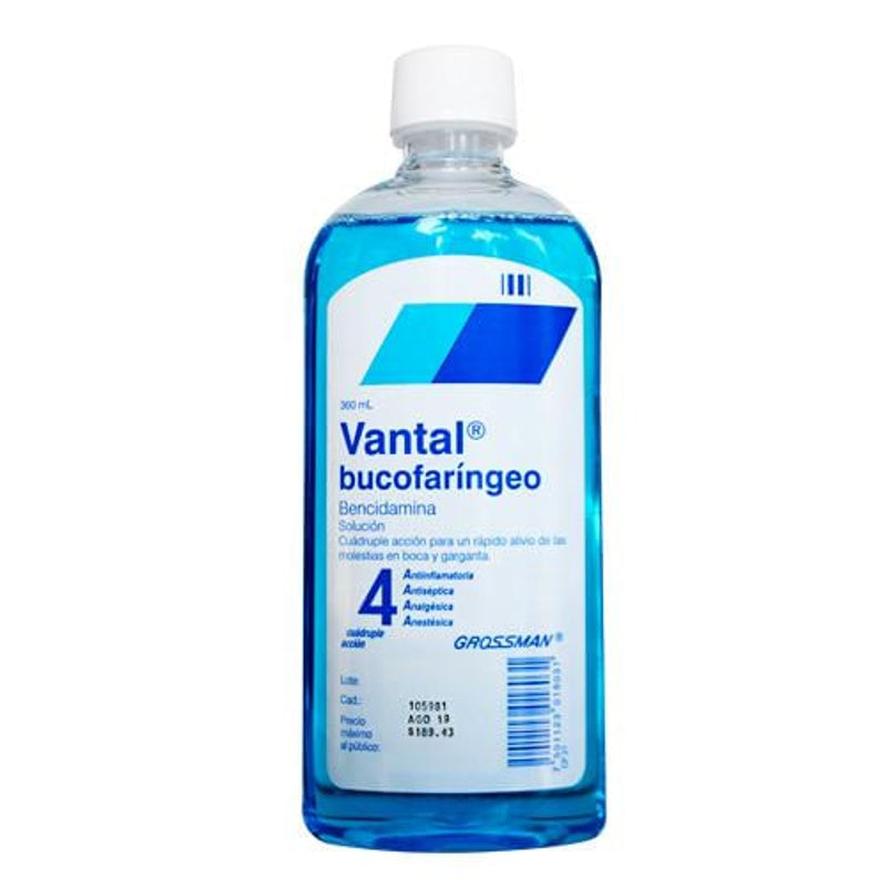 Vantal Bucofaringeo 0.15 Gr / 100 Ml 360 Ml Solución