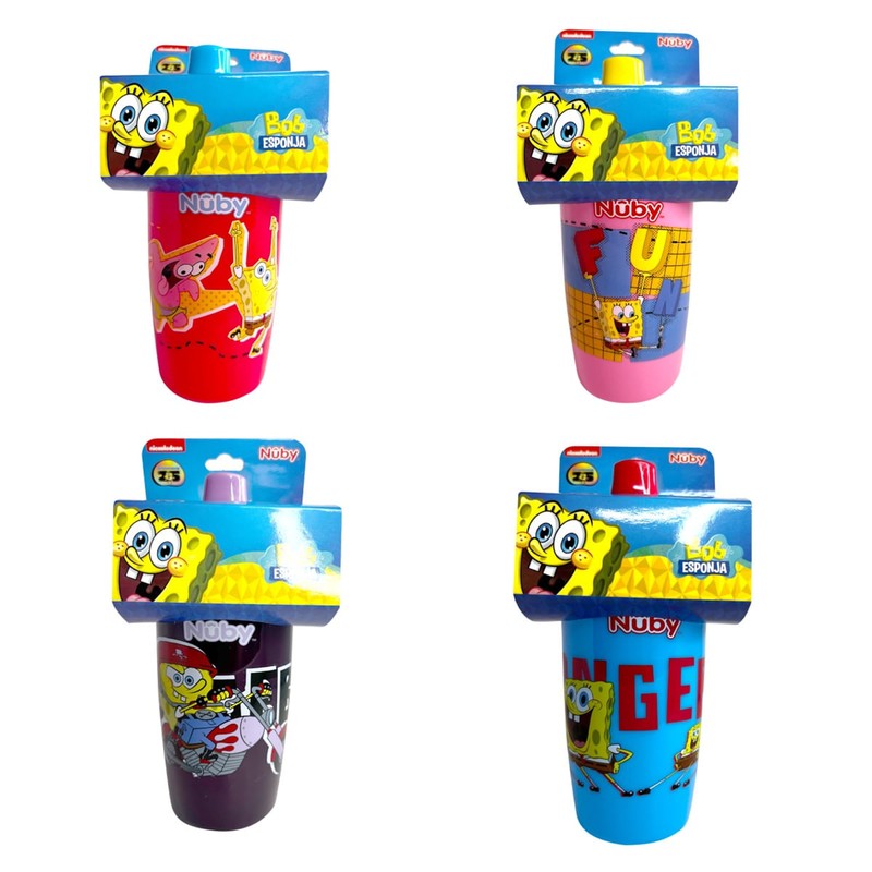 Vaso Entrenador Nuby Bob Esponja 11Oz 7502297897316 7