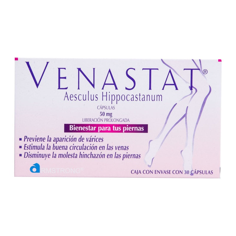 Venastat 50 Mg Con 30 Capsulas Liberación Prolongada