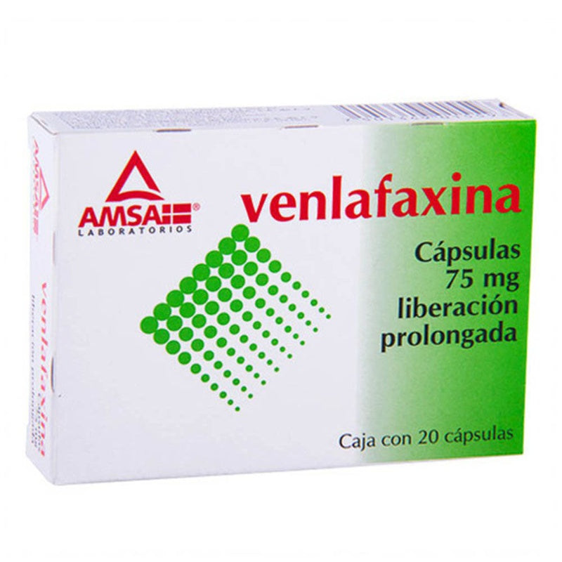 Venlaxafina 75 Mg Con 20 Capsulas Amsa 7501349025530