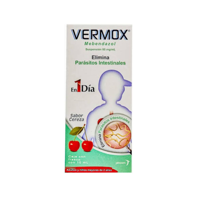 Vermox 1 Dia 60 Mg 10 Ml Suspensión