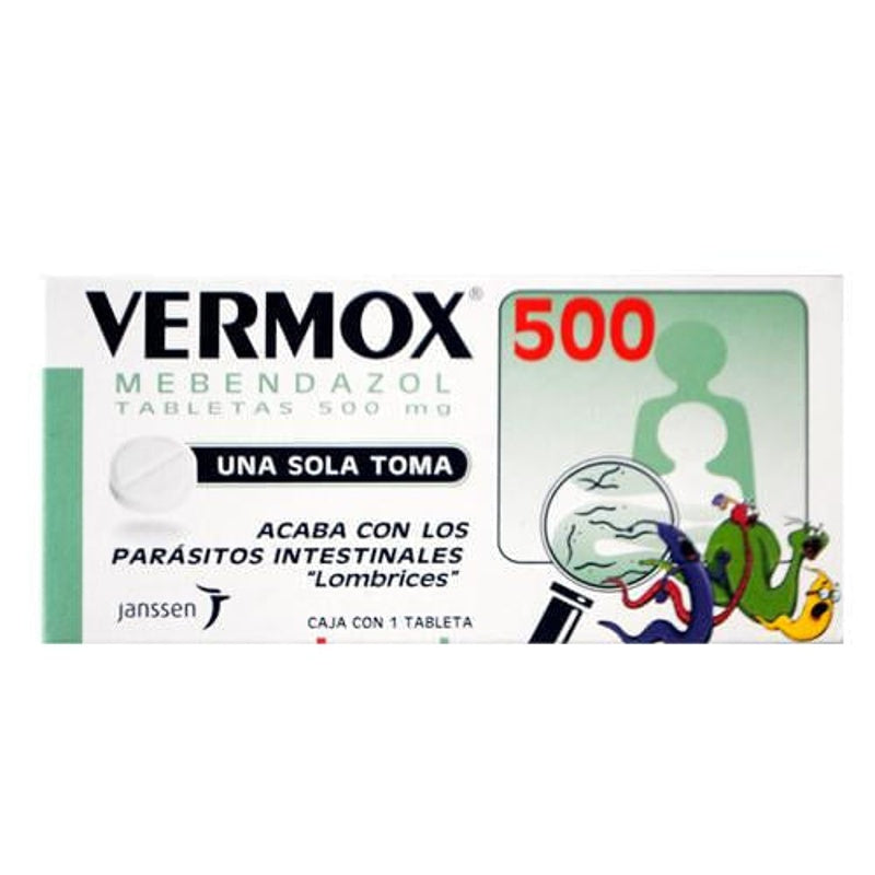 Vermox 500 Mg Con 1 Tabletas