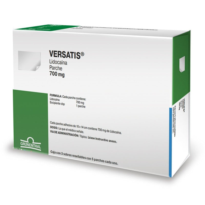 Versatis 700 Mg 15 Parche Tópica