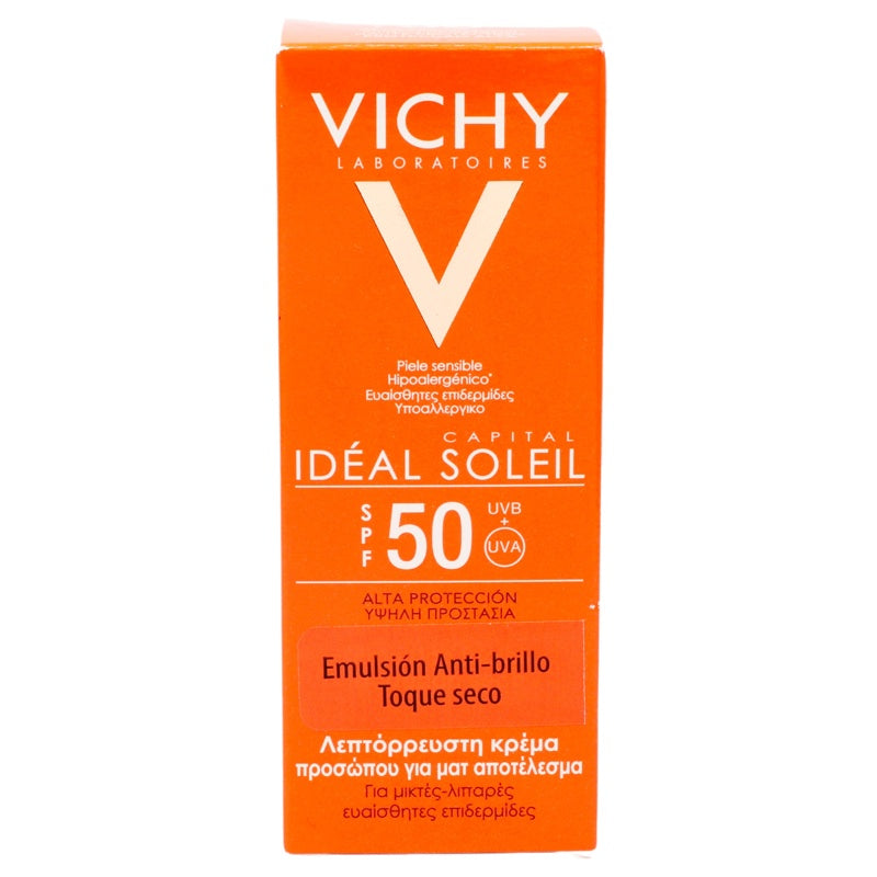 Vichy Bloqueador Solar Idealia Solución Spf50 Sec 50 Ml