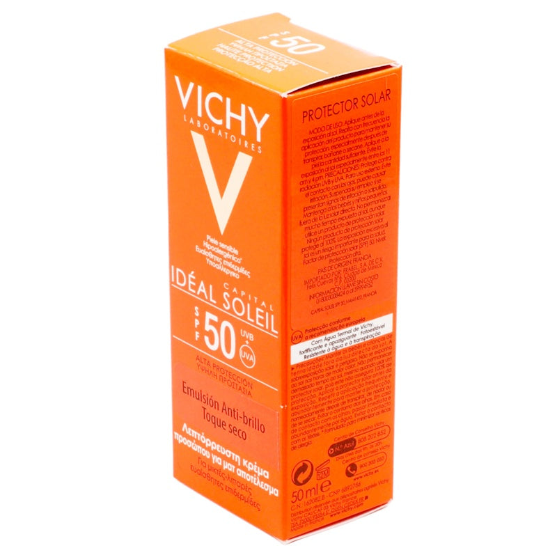 Vichy Bloqueador Solar Idealia Solución Spf50 Sec 50 Ml