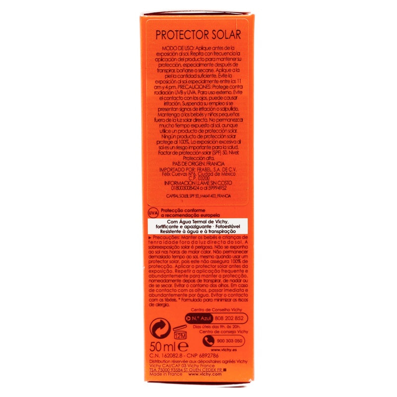 Vichy Bloqueador Solar Idealia Solución Spf50 Sec 50 Ml