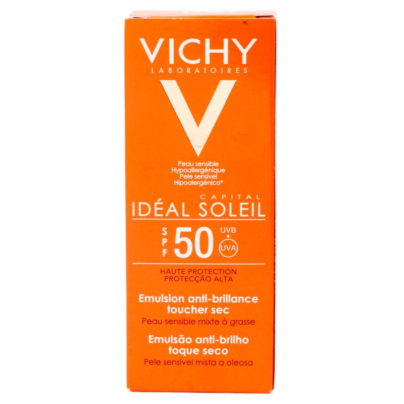 Vichy Bloqueador Solar Idealia Solución Spf50 Sec 50 Ml