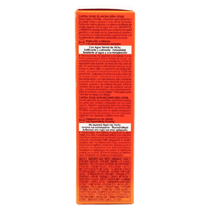 Vichy Bloqueador Solar Idealia Solución Spf50 Sec 50 Ml