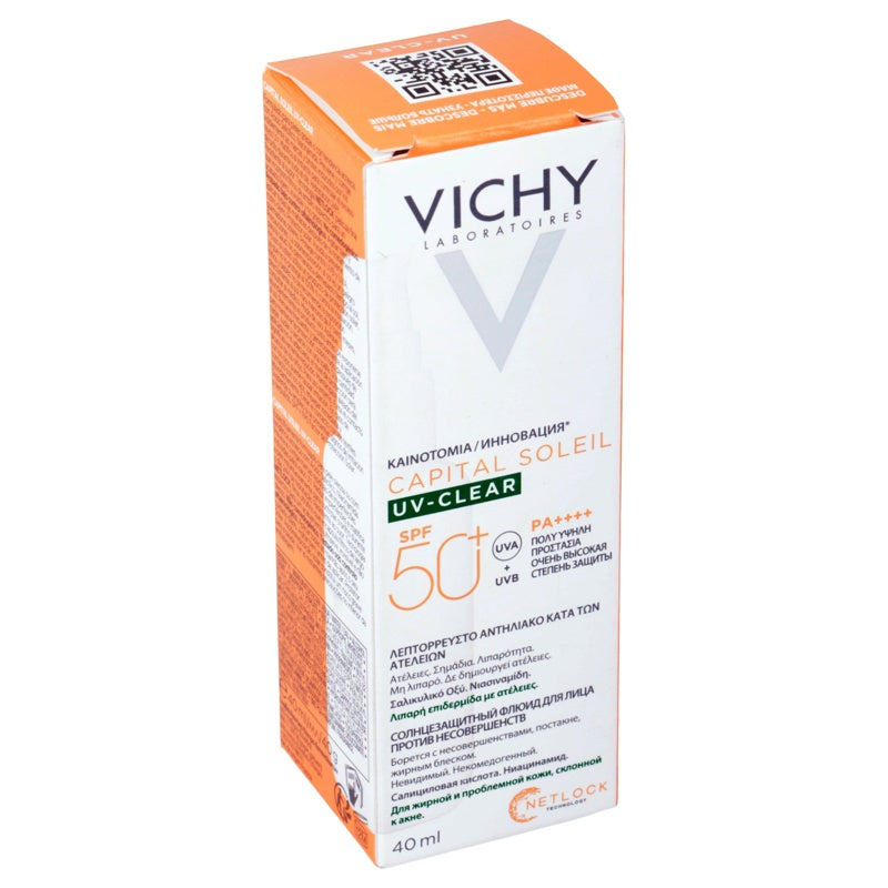 Vichy Capsulas Ital Solución Eil Uv Clear Spf50 40 Ml