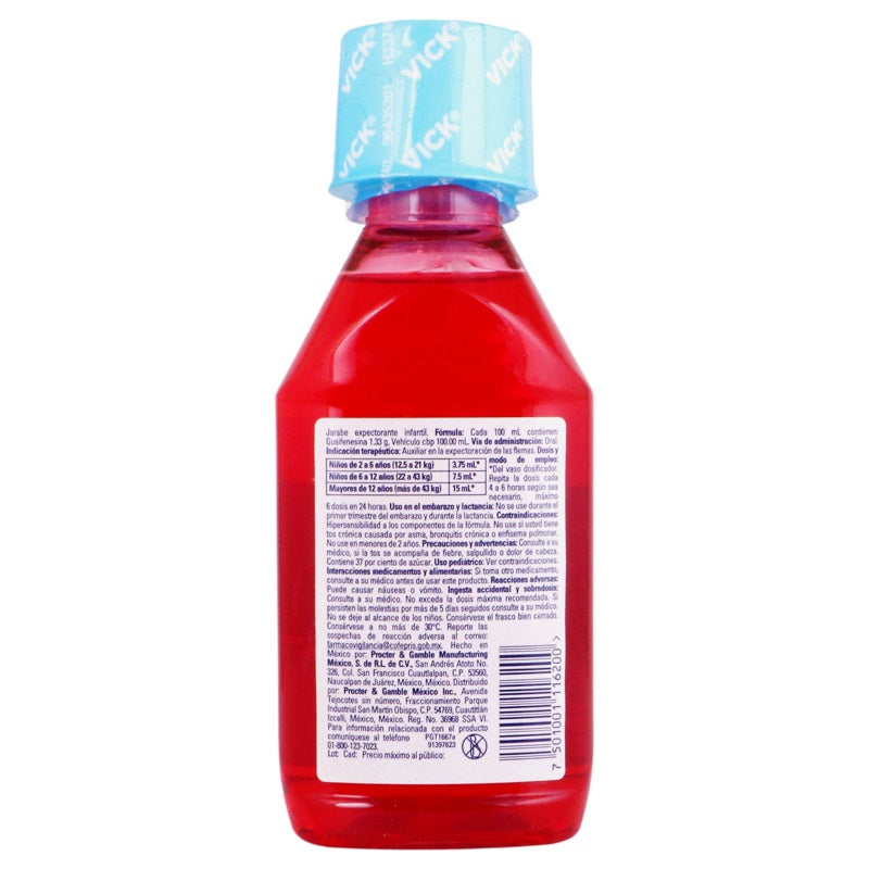 Vick 44 Infantil Expectorante 120 Ml Jarabe 7501001116200 perfil 7