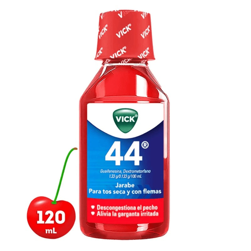 Vick 44 Todo Tipo Tos 1.33 / 0.133 Gr / 100 Ml 120 Ml Jarabe
