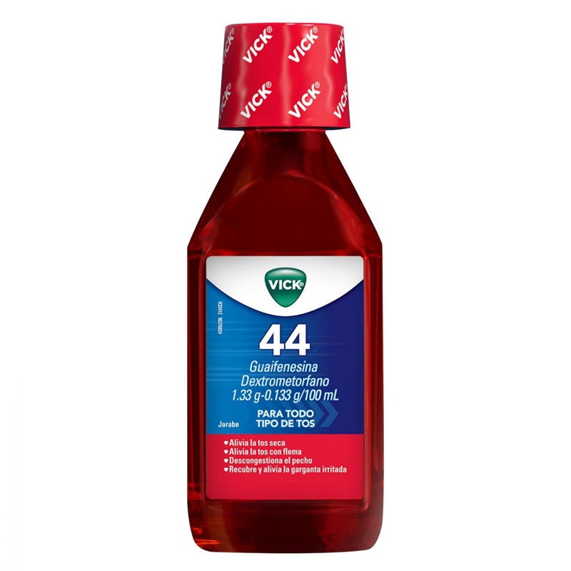 Vick 44 Todo Tipo Tos 1.33 / 0.133 Gr / 100 Ml 240 Ml Jarabe