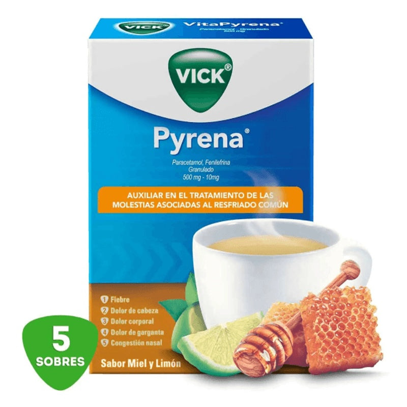 Vick Pyrena Miel Limon 5 Sobres