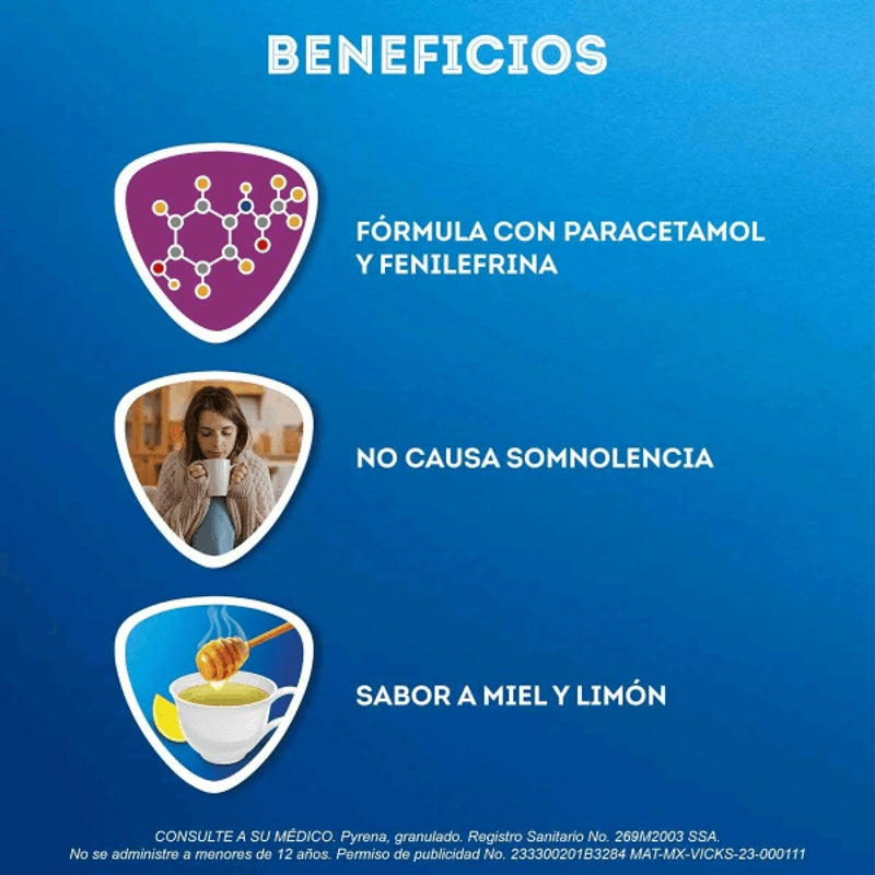 Vick Pyrena Miel Limon 5 Sobres