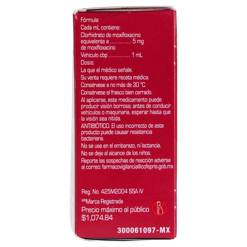 Vigamoxi 5 Mg / Ml 5 Ml Naranja Gotas