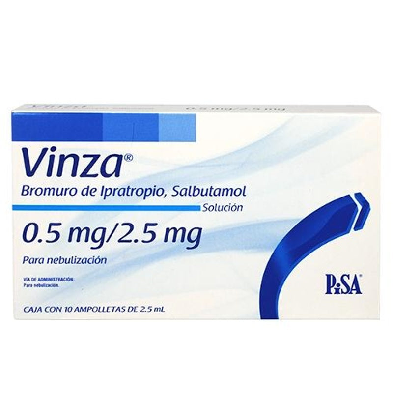 Vinza 0.5 / 2.5 Mg / 2.5 Ml 2.5 Ml 10 Ampulas Neb