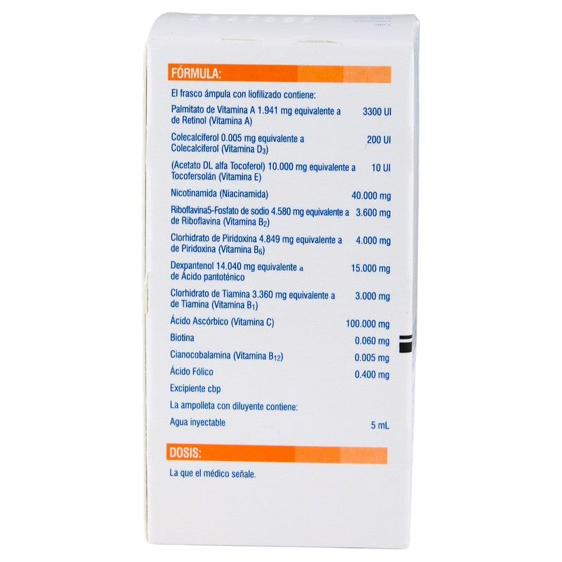 Vitafusin Iv 5 Ml Solución Inyectable 7501125155758 7