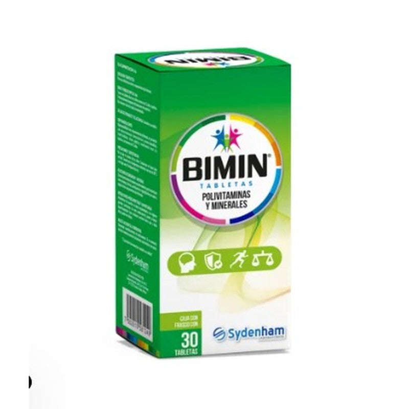 Vitaminas  Minerales 30 Tabletas Suplemento Alimenticio Bimin 7502010581249 3