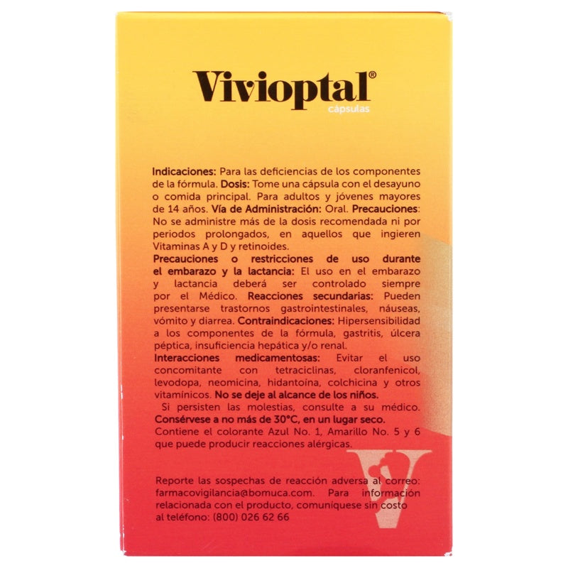 Vivioptal 90 Capsulas Suplemento Alimenticio