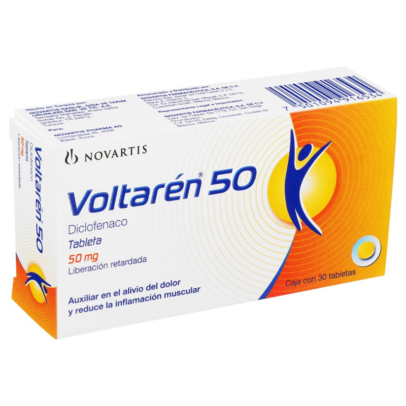 Voltaren 50 Mg Con 30 Grageas