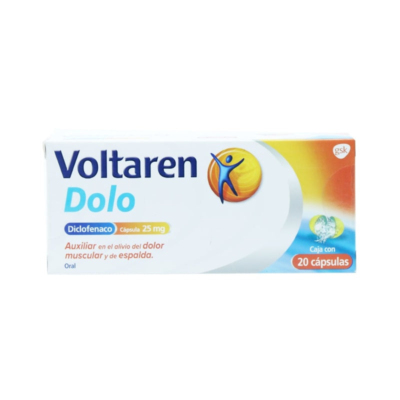 Voltaren Dolo 25 Mg Con 20 Capsulas Softgel