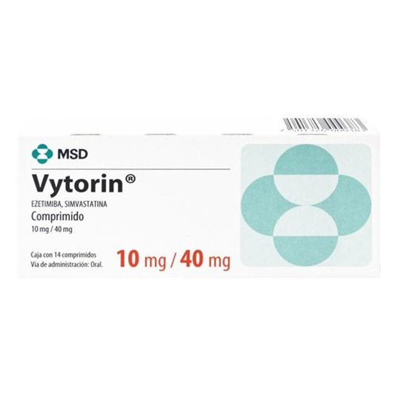 Vytorin 10 / 40 Mg Con 14 Comprimidos