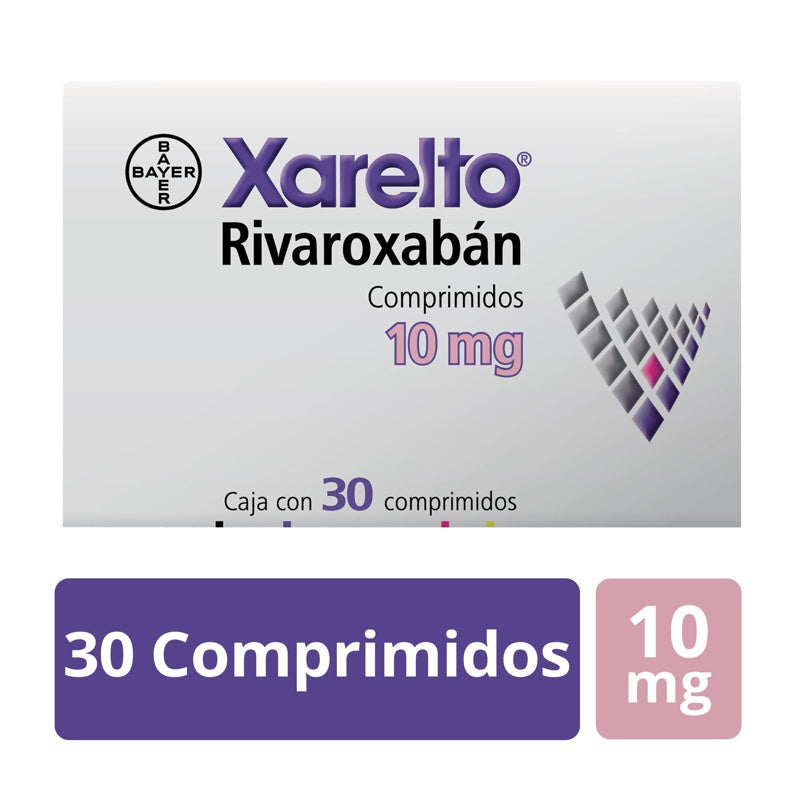 Xarelto 10 Mg Con 30 Comprimidos