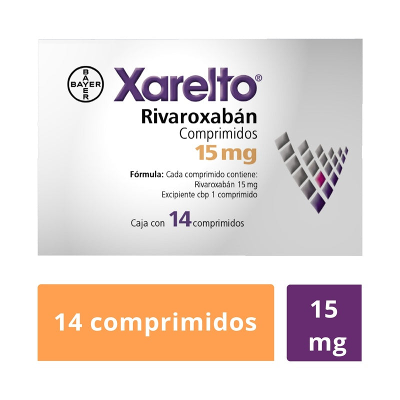 Xarelto 15 Mg Con 14 Tabletas