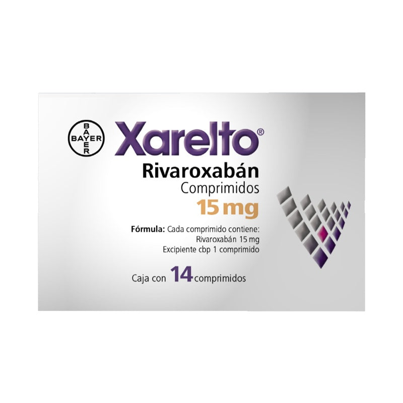 Xarelto 15 Mg Con 14 Tabletas