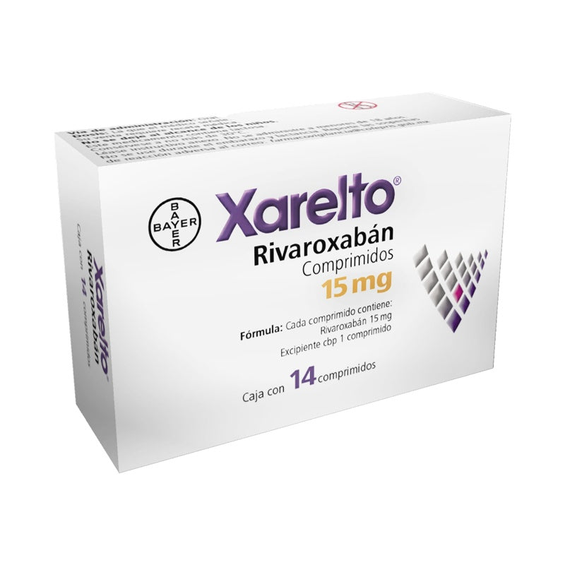 Xarelto 15 Mg Con 14 Tabletas