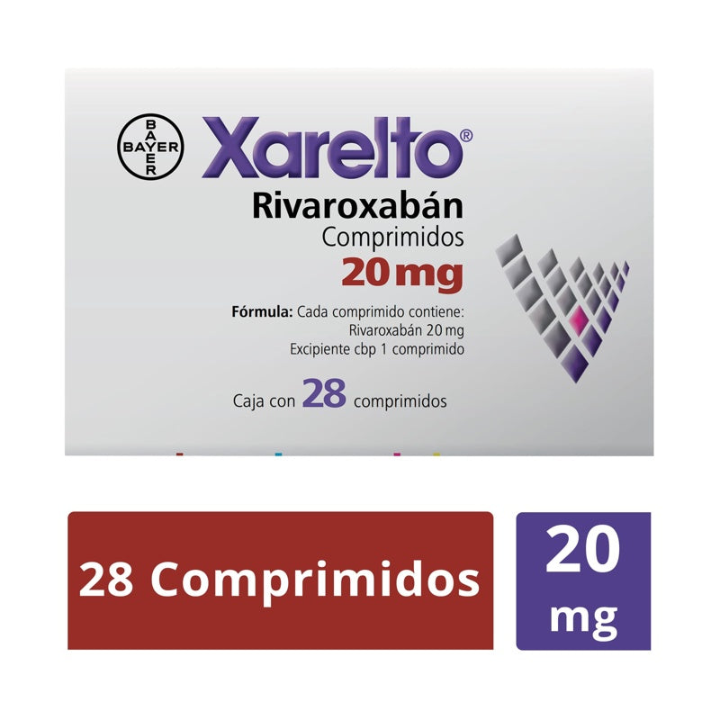 Xarelto 20 Mg Con 28 Comprimidos