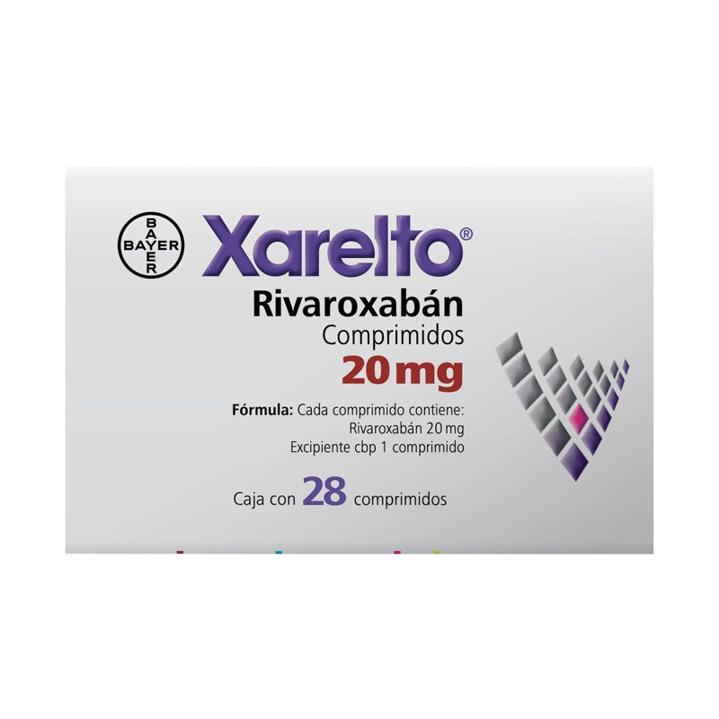 Xarelto 20 Mg Con 28 Comprimidos