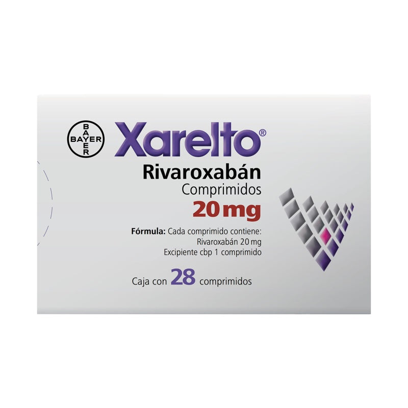 Xarelto 20 Mg Con 28 Comprimidos
