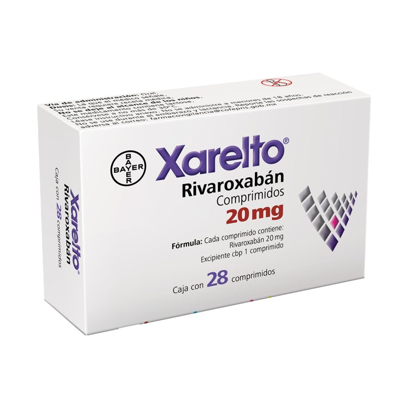 Xarelto 20 Mg Con 28 Comprimidos