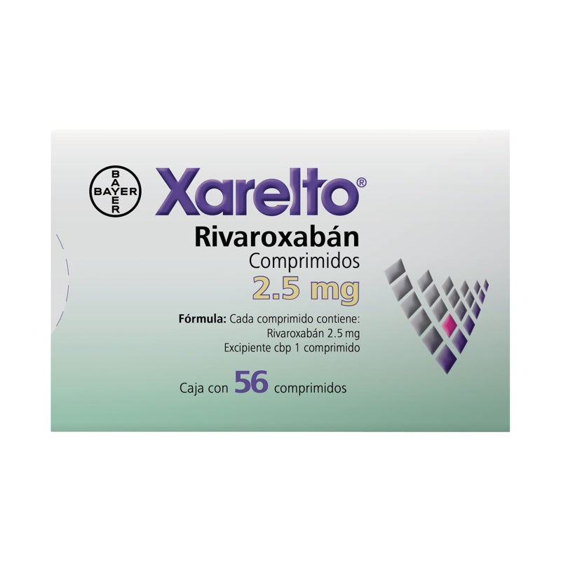 Xarelto 2.5 Mg Con 56 Comprimidos