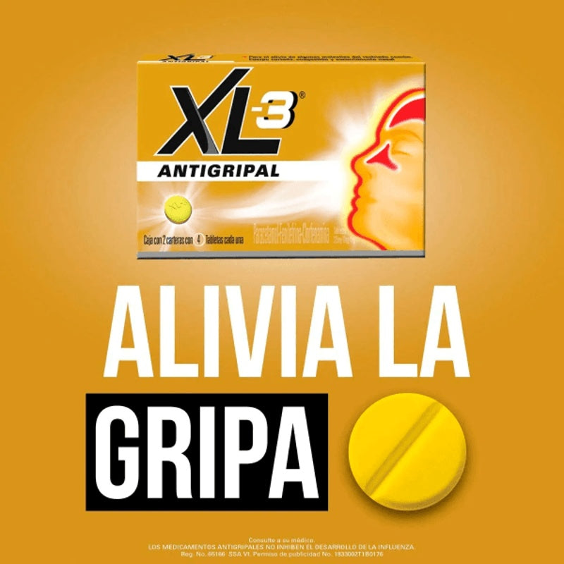 Xl 3 Antigripal 325 / 10 / 4 Mg Con 10 Tabletas