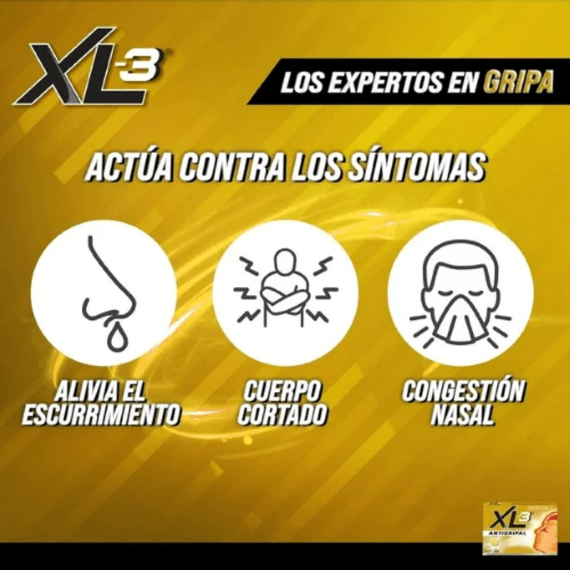 Xl 3 Antigripal 325 / 10 / 4 Mg Con 10 Tabletas