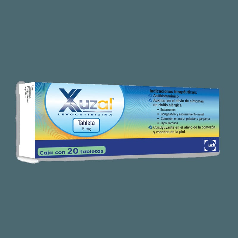 Xuzal 5 Mg Con 20 Tabletas