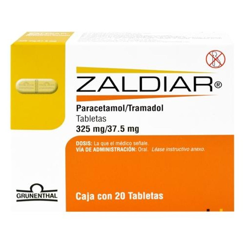 Zaldiar 325 / 37.5 Mg Con 20 Tabletas