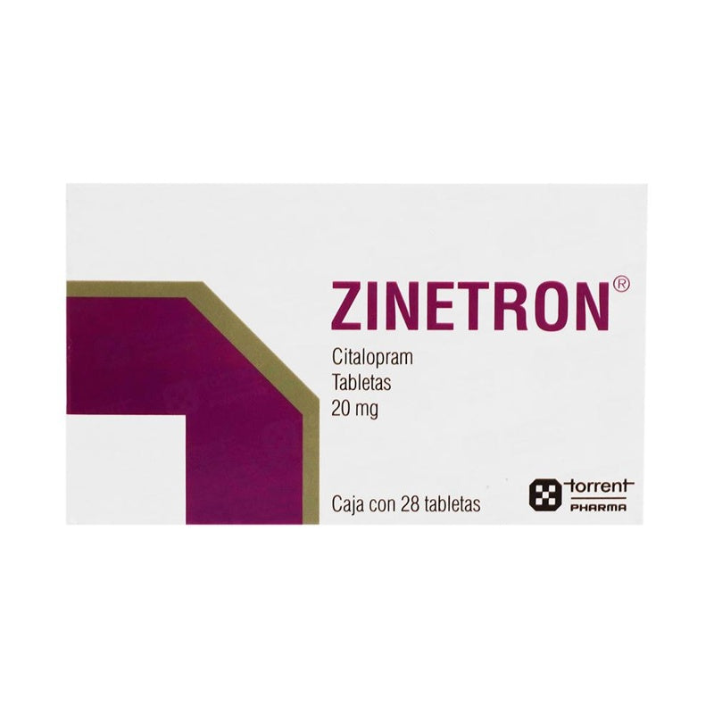 Zinetron 20 Mg Con 28 Tabletas
