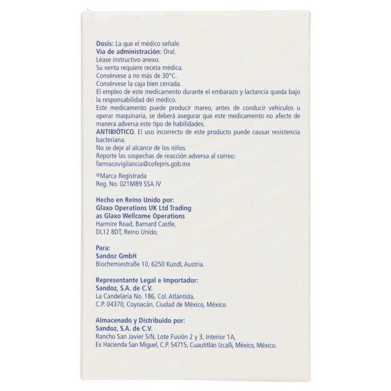 Zinnat 500 Mg Con 10 Tabletas 5792