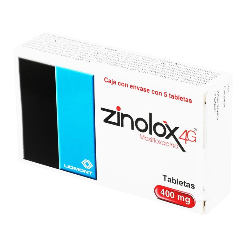 Zinolox 4 G 400 Mg Con 5 Tabletas