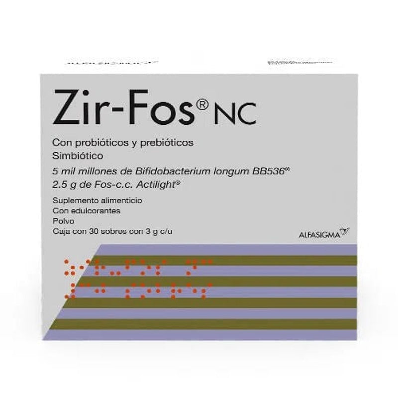Zir Fos Nc 3 Gr 30 Sobres Polvo Suplemento Alimenticio