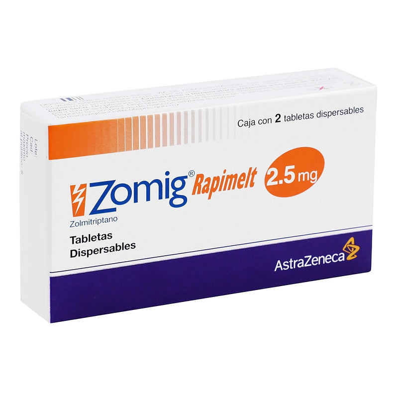 Zomig Rapimelt 2.5 Mg Con 2 Tabletas Disp 7501324482129 perfil 2